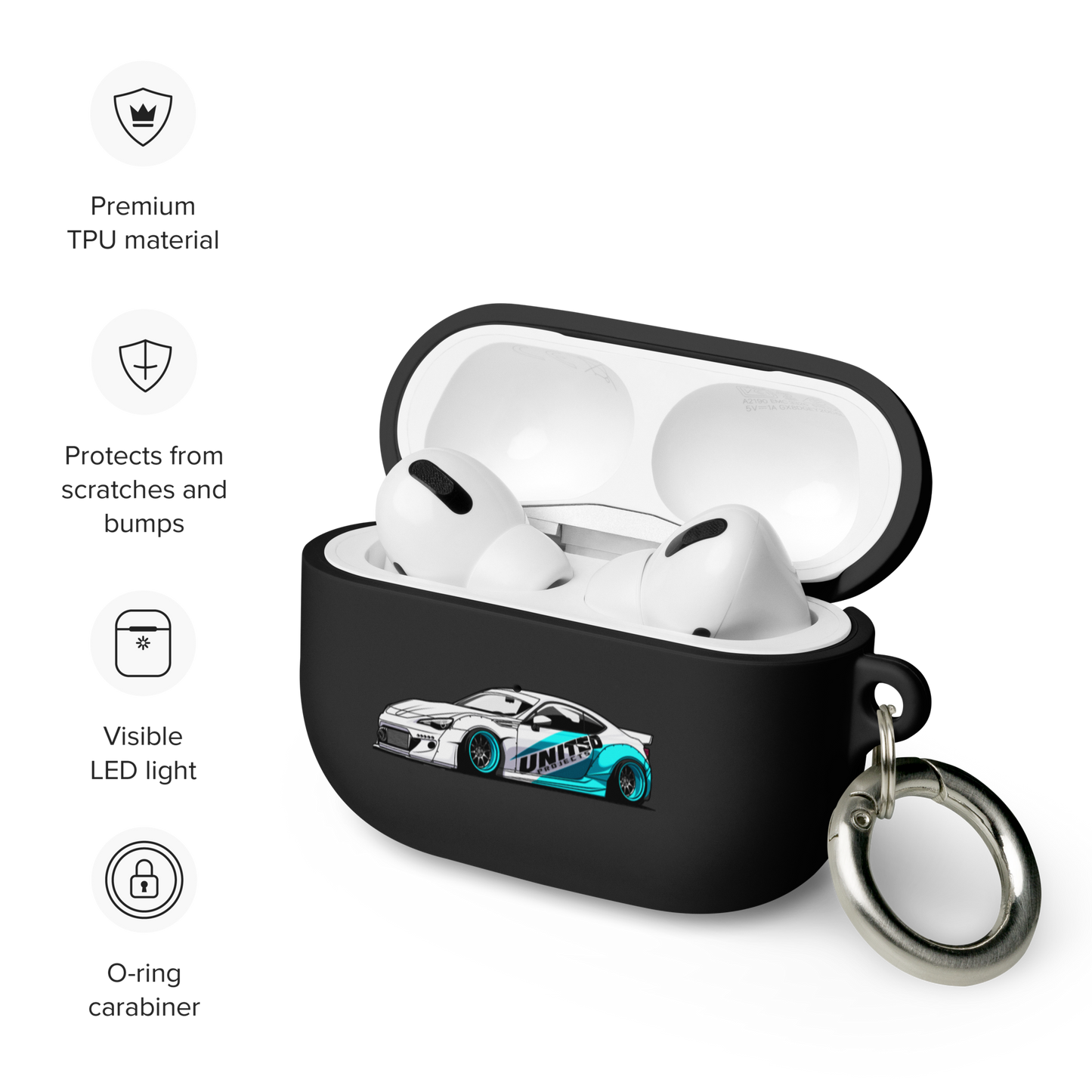 BRZ RUBBER AIRPOD CASE