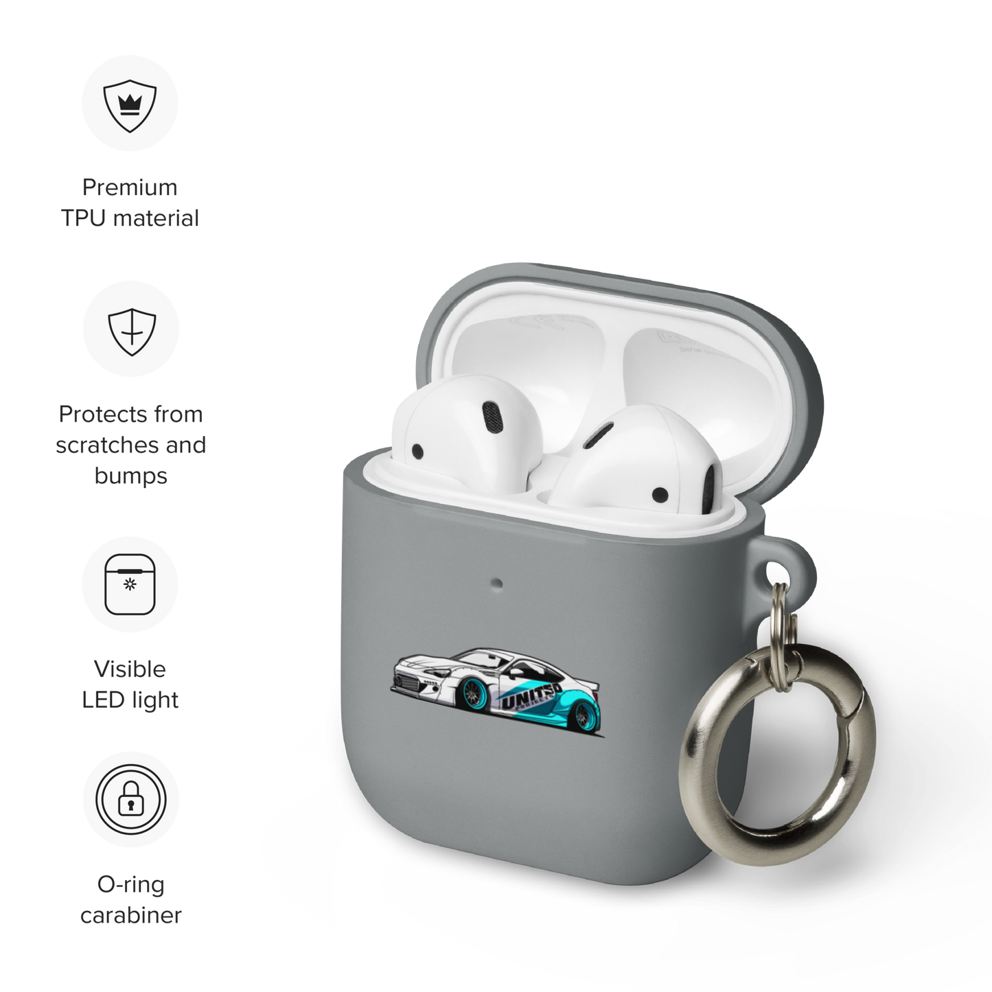 BRZ RUBBER AIRPOD CASE