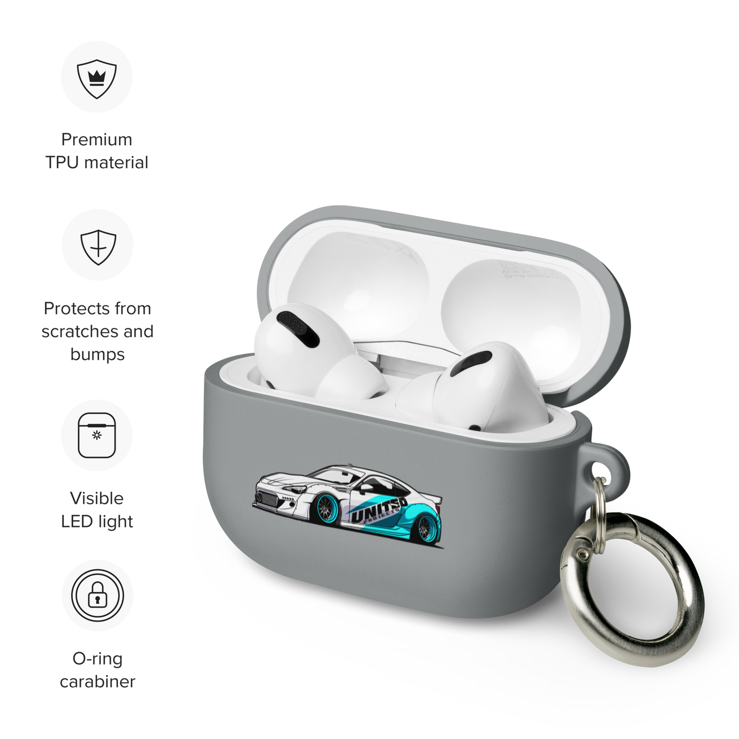 BRZ RUBBER AIRPOD CASE