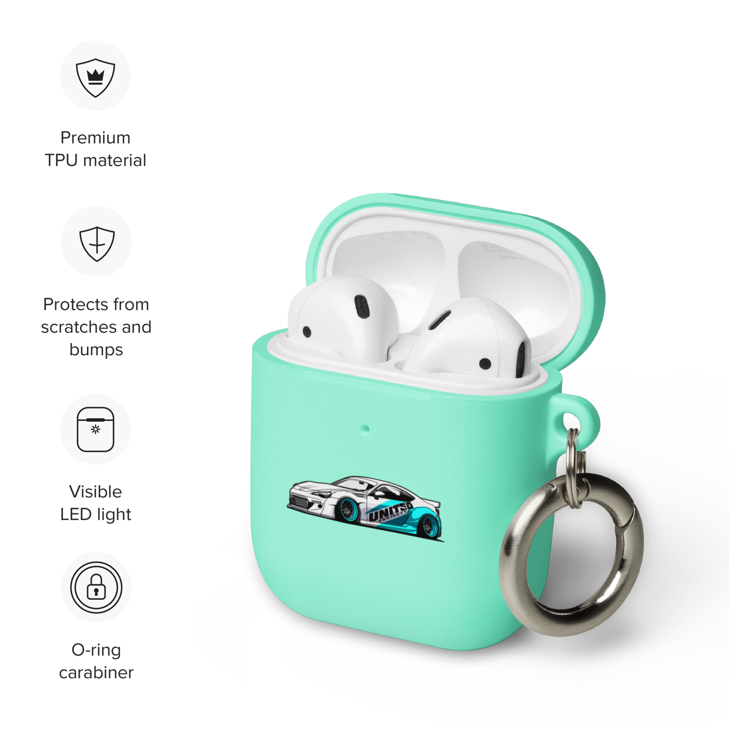 BRZ RUBBER AIRPOD CASE