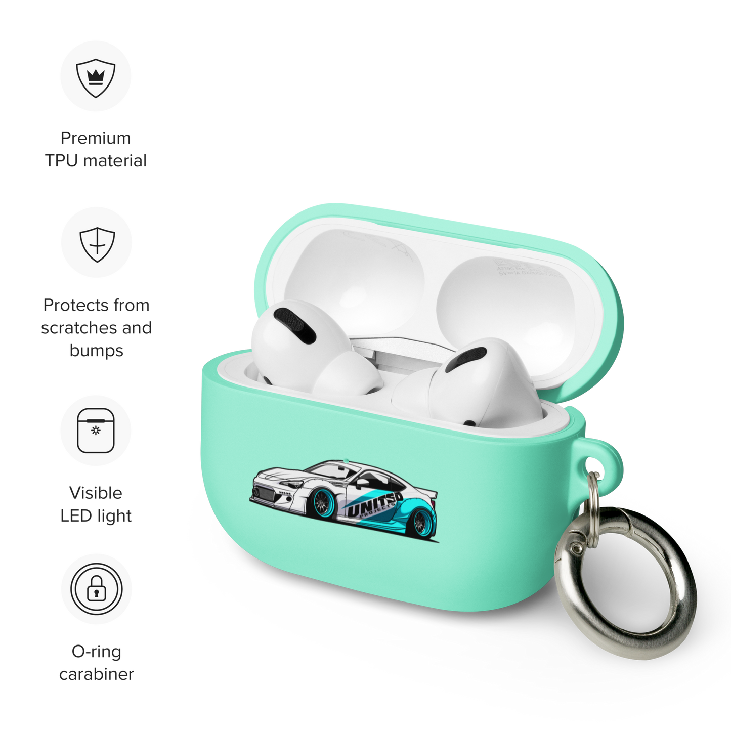 BRZ RUBBER AIRPOD CASE