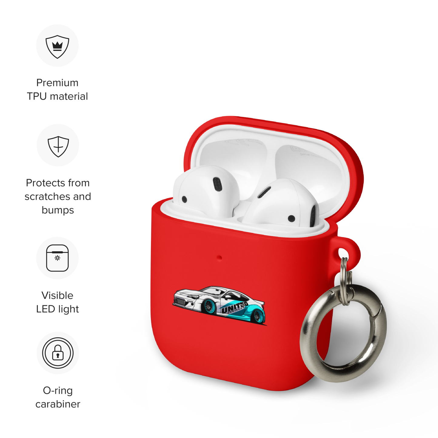 BRZ RUBBER AIRPOD CASE