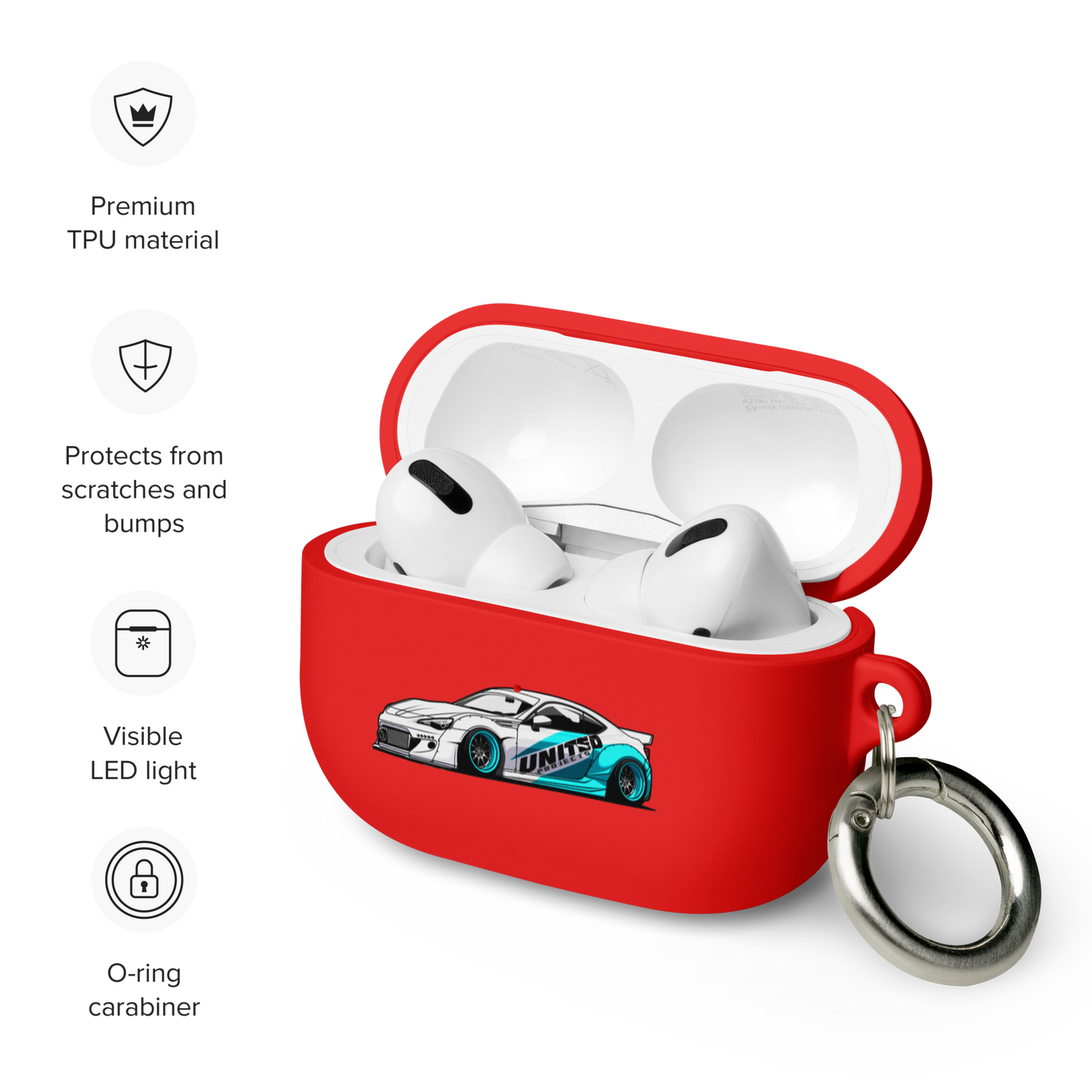BRZ RUBBER AIRPOD CASE