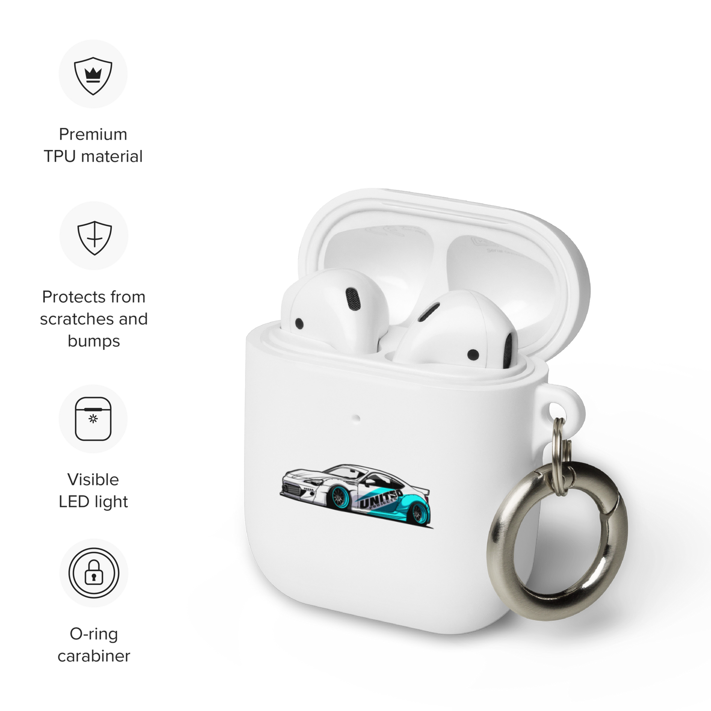 BRZ RUBBER AIRPOD CASE