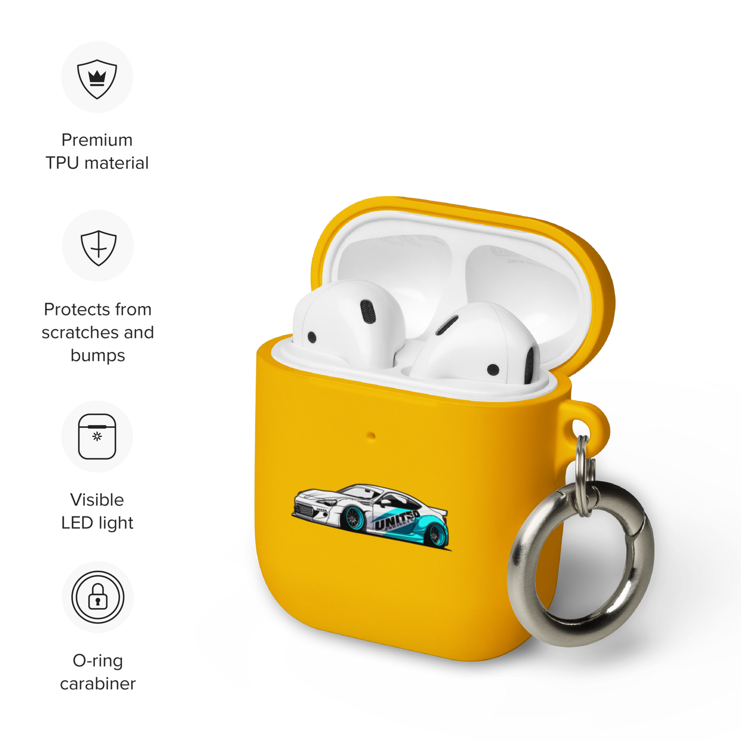 BRZ RUBBER AIRPOD CASE