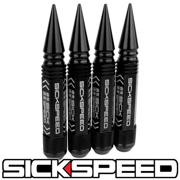 3PC SPIKED STEEL LUG NUTS 4PC 14X1.5
