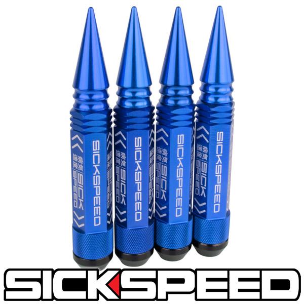 3PC SPIKED STEEL LUG NUTS 4PC 14X1.5