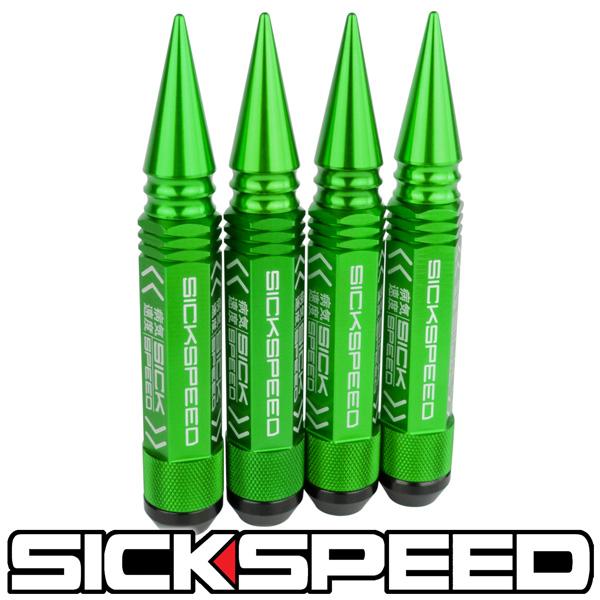 3PC SPIKED STEEL LUG NUTS 4PC 14X1.5