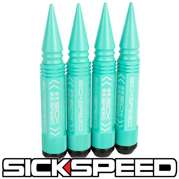 3PC SPIKED STEEL LUG NUTS 4PC 14X1.5