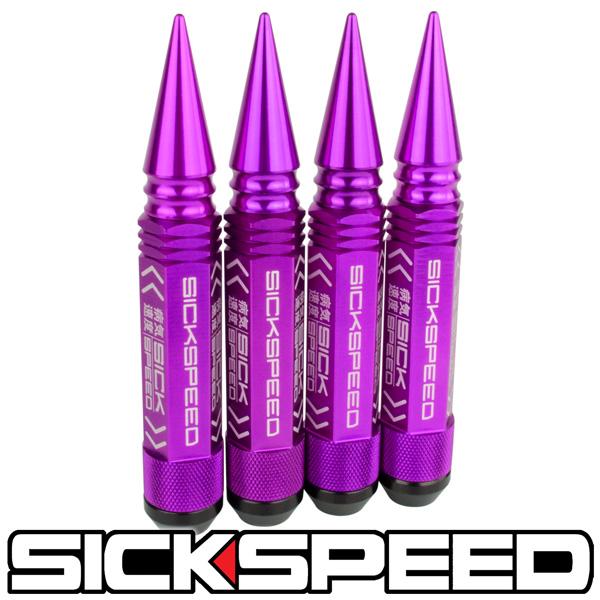 3PC SPIKED STEEL LUG NUTS 4PC 14X1.5