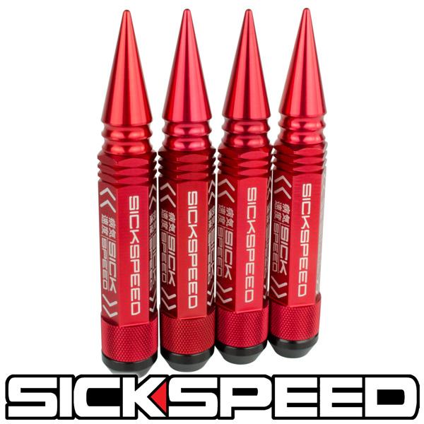 3PC SPIKED STEEL LUG NUTS 4PC 14X1.5
