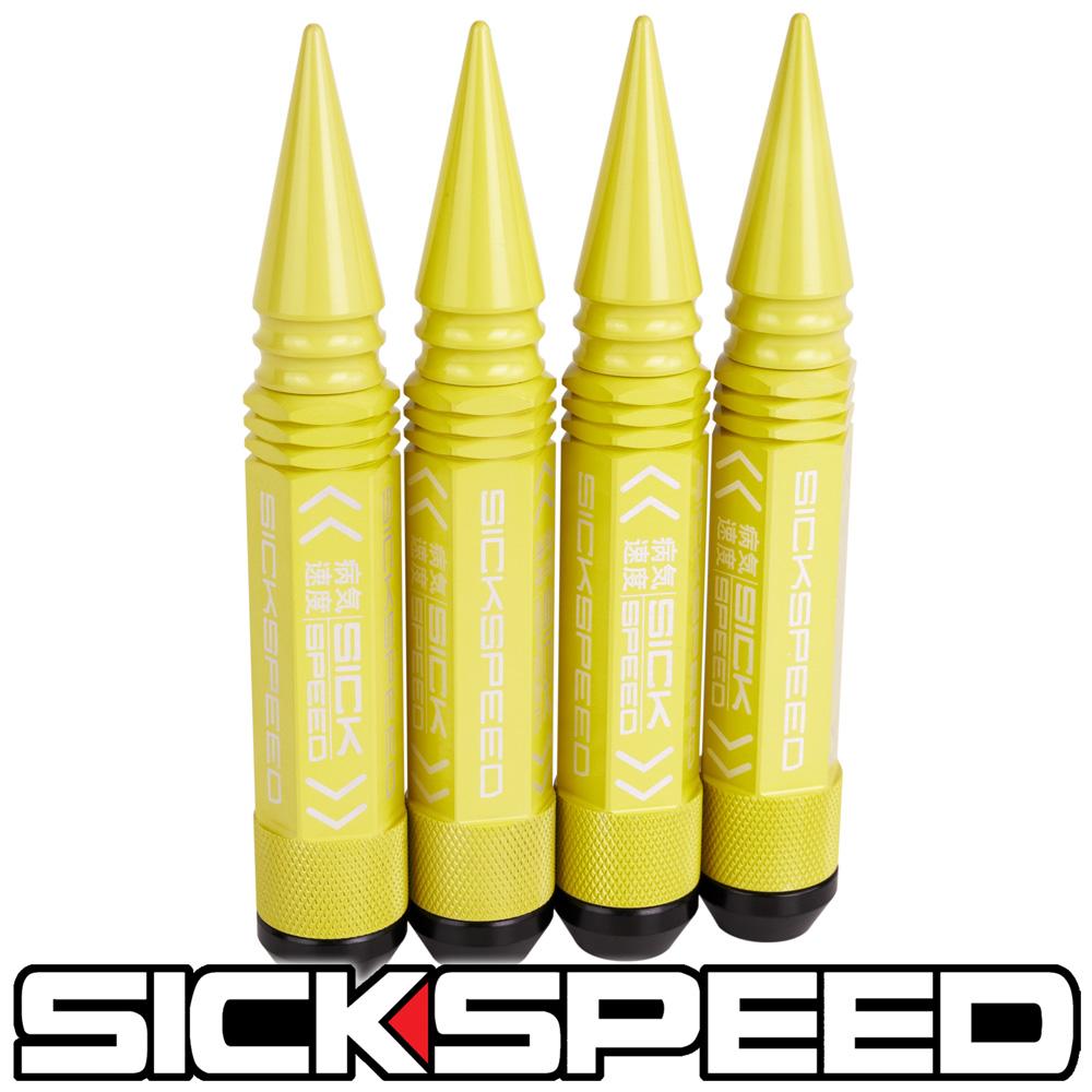 3PC SPIKED STEEL LUG NUTS 4PC 14X1.5
