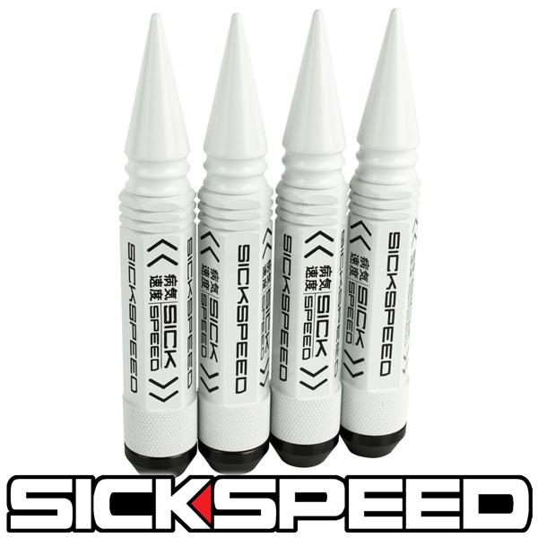 3PC SPIKED STEEL LUG NUTS 4PC 14X1.5