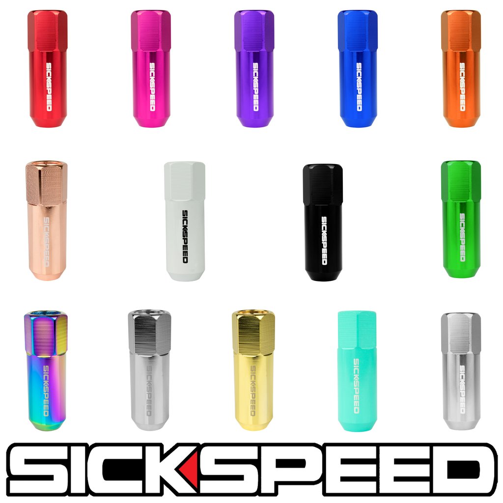 60MM NAKED ALUMINUM LUG NUTS 4PC 12X1.25