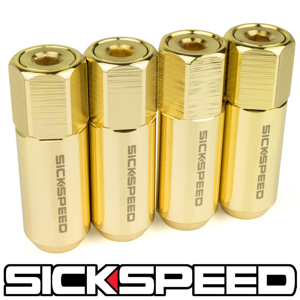 60MM CAPPED ALUMINUM LUG NUTS 4PC 12X1.5