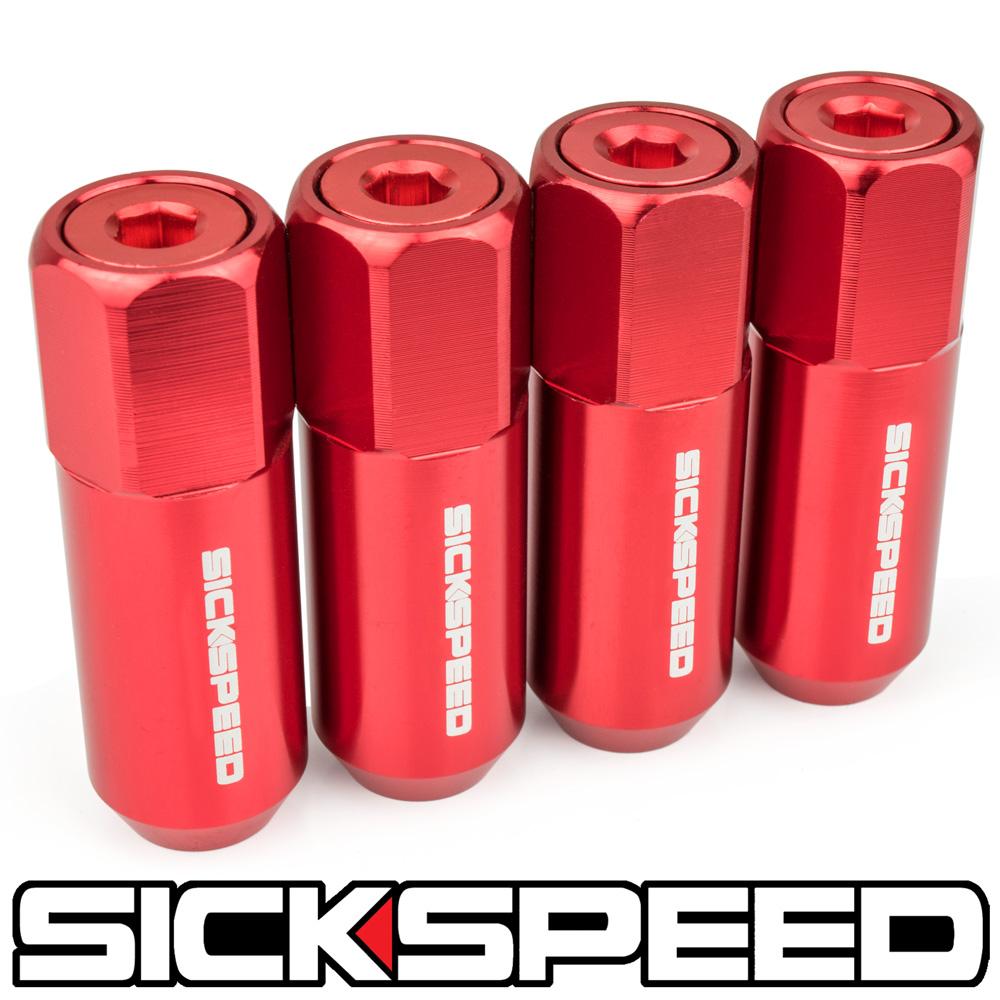 60MM CAPPED ALUMINUM LUG NUTS 4PC 14X1.5