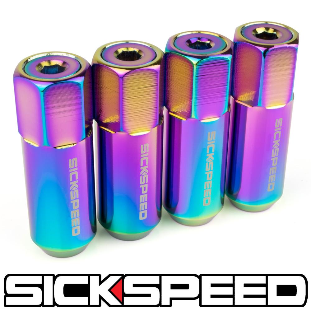 60MM CAPPED ALUMINUM LUG NUTS 4PC 14X1.5