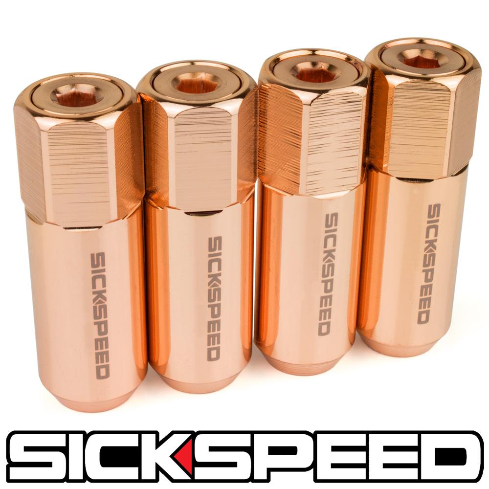 60MM CAPPED ALUMINUM LUG NUTS 4PC 14X1.5