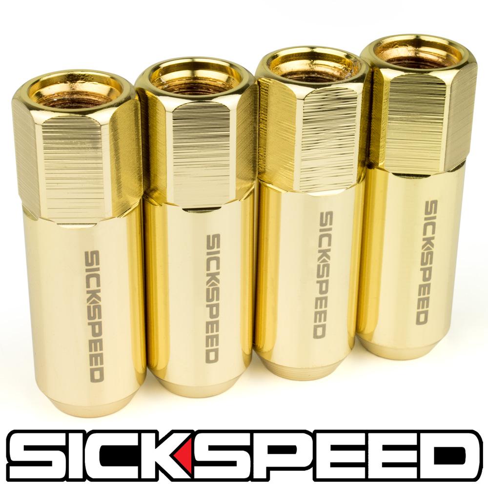 60MM NAKED ALUMINUM LUG NUTS 4PC 14X1.5