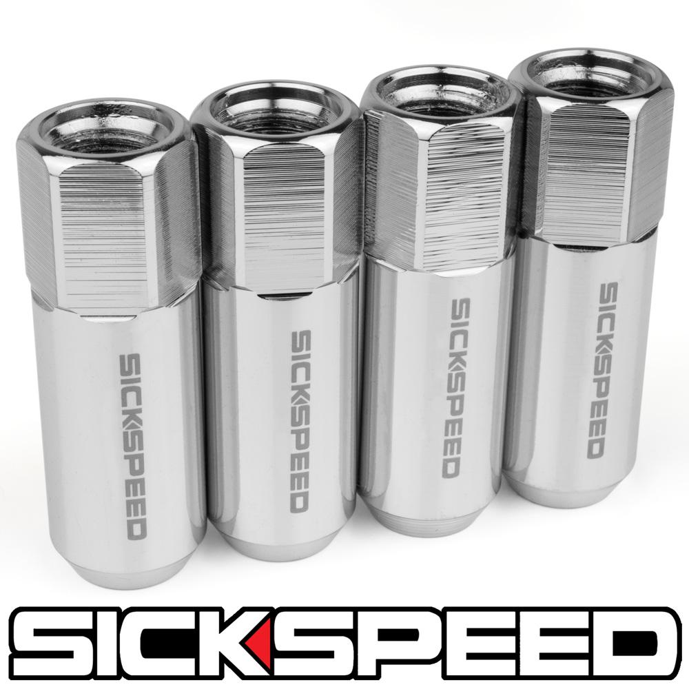60MM NAKED ALUMINUM LUG NUTS 4PC 14X1.5