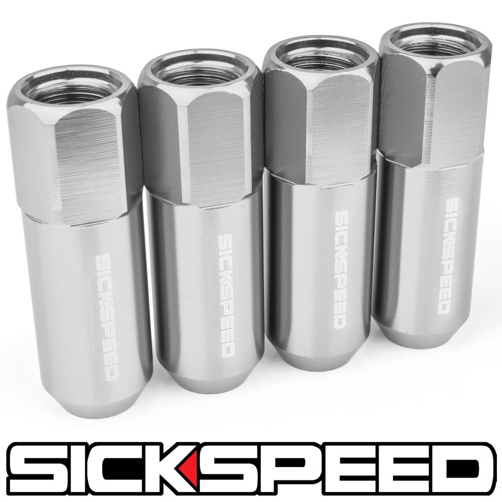 60MM NAKED ALUMINUM LUG NUTS 4PC 12X1.25