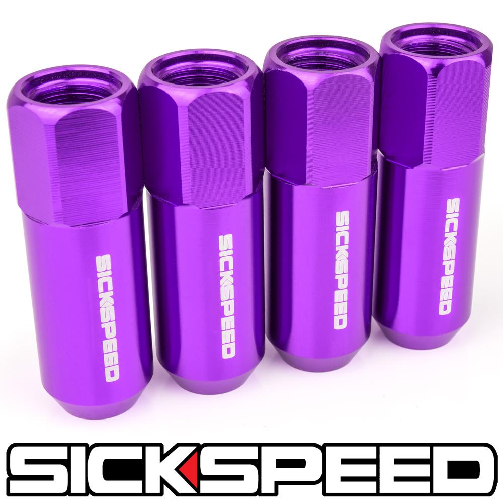 60MM NAKED ALUMINUM LUG NUTS 4PC 14X1.5