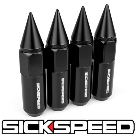 60MM SPIKED ALUMINUM LUG NUTS 4PC 12X1.5