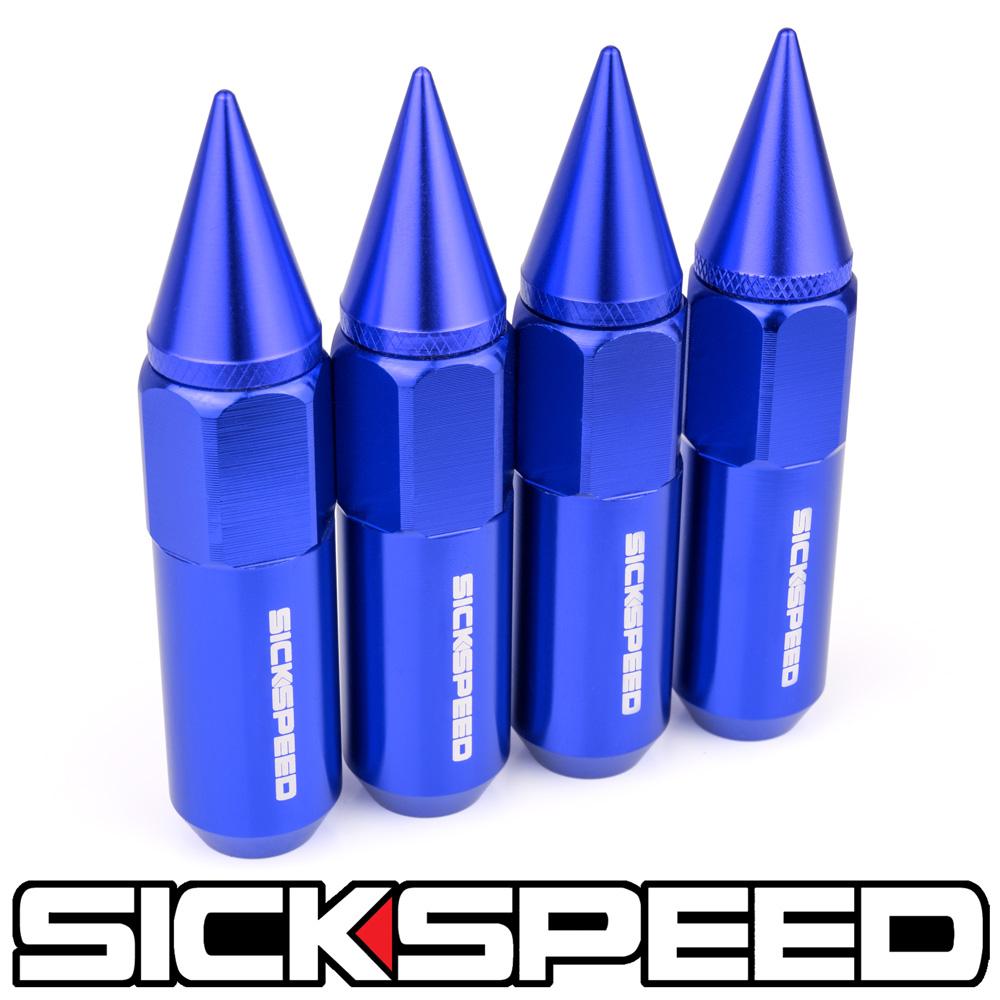 60MM SPIKED ALUMINUM LUG NUTS 4PC 14X1.5