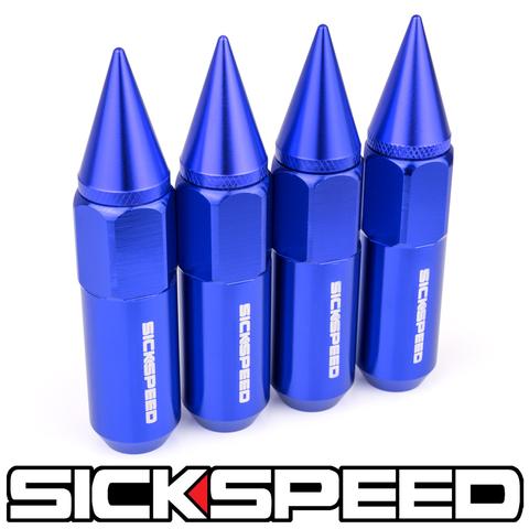 60MM SPIKED ALUMINUM LUG NUTS 4PC 12X1.5