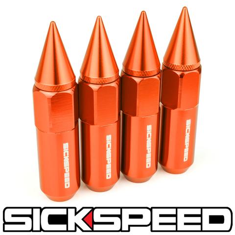 60MM SPIKED ALUMINUM LUG NUTS 4PC 12X1.5