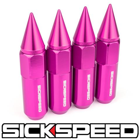 60MM SPIKED ALUMINUM LUG NUTS 4PC 12X1.5