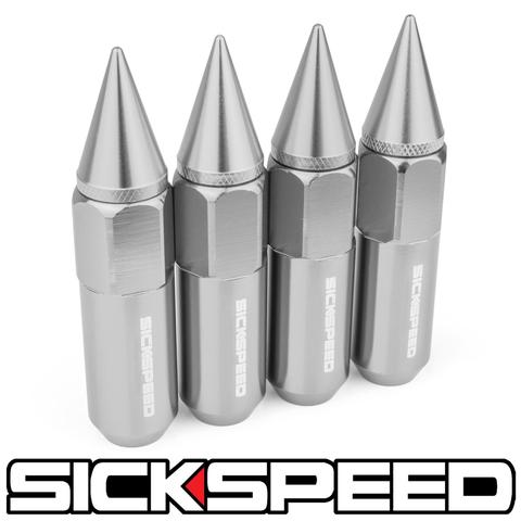 60MM SPIKED ALUMINUM LUG NUTS 4PC 12X1.5