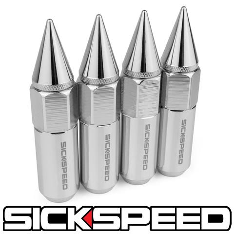 60MM SPIKED ALUMINUM LUG NUTS 4PC 12X1.5