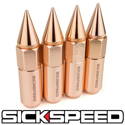 60MM SPIKED ALUMINUM LUG NUTS 4PC 12X1.5