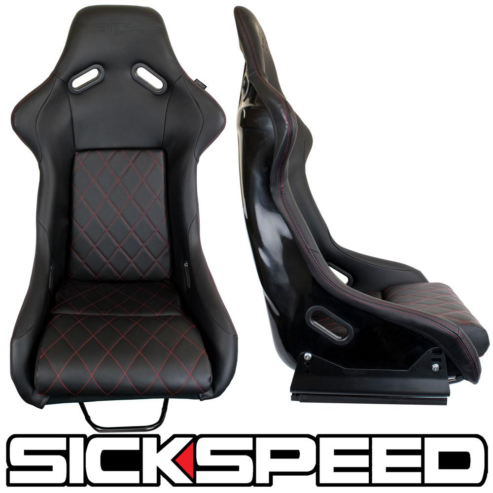 GAIJIN V1 LEATHER DIAMOND STITCH RACING SEATS