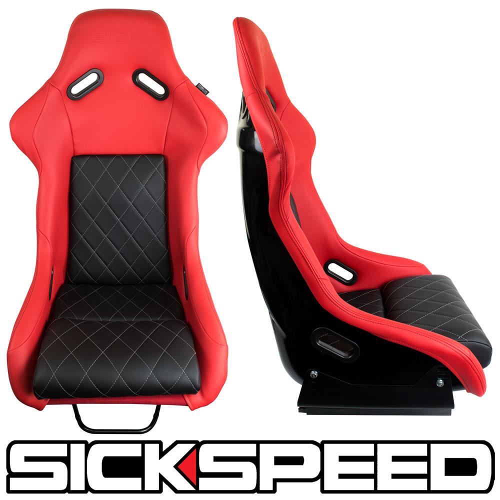 GAIJIN V1 LEATHER DIAMOND STITCH RACING SEATS