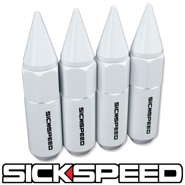 60MM SPIKED ALUMINUM LUG NUTS 4PC 14X1.5