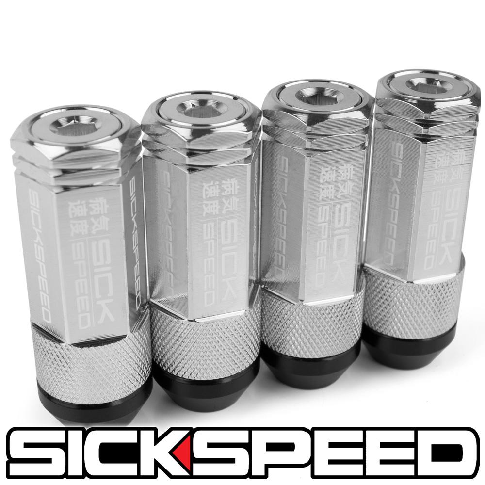 3PC CAPPED STEEL LUG NUTS 4PC 14X2.0