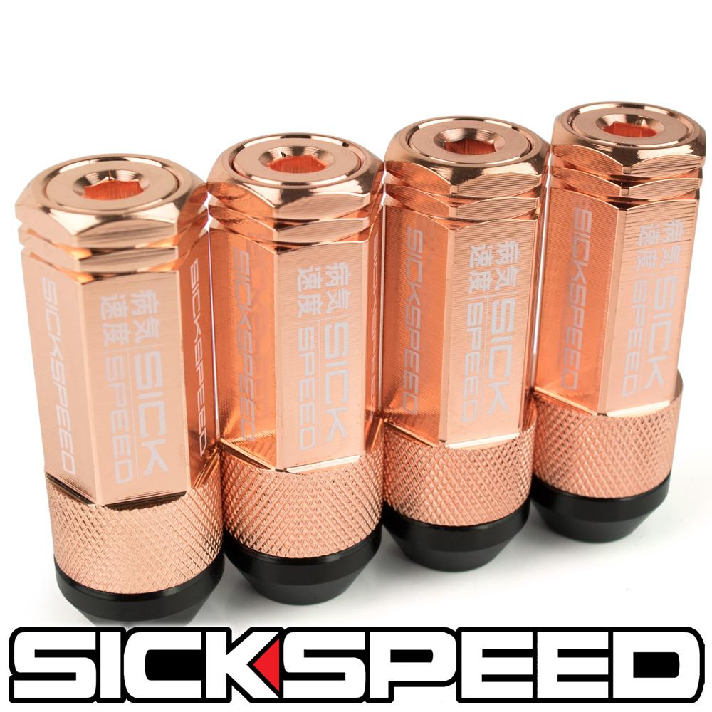 3PC CAPPED STEEL LUG NUTS 4PC 14X2.0