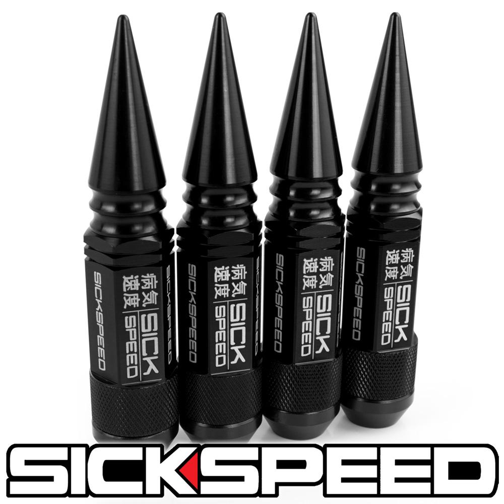 3PC SPIKED STEEL LUG NUTS 4PC 14X1.5