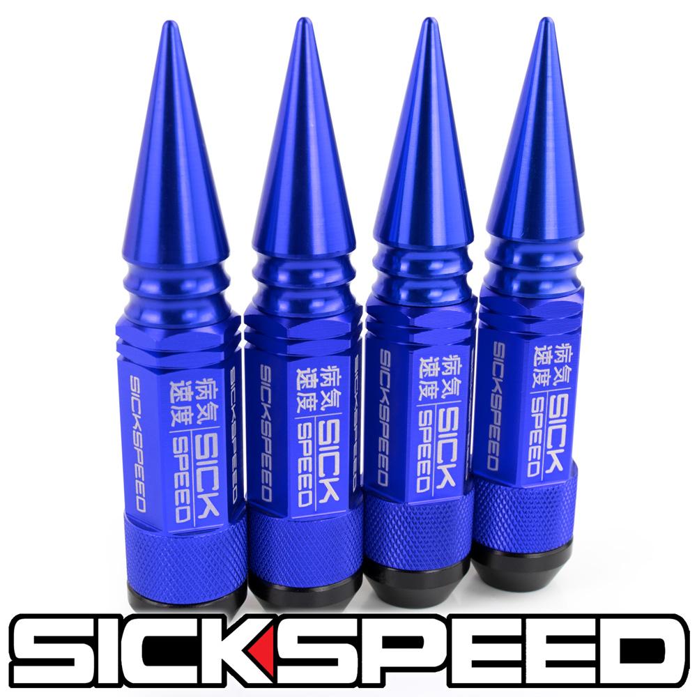 3PC SPIKED STEEL LUG NUTS 4PC 14X1.5