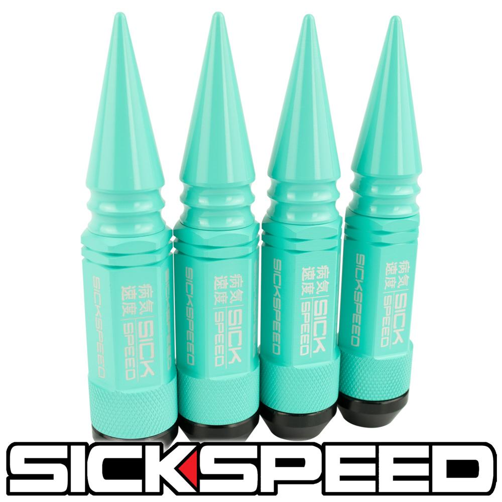 3PC SPIKED STEEL LUG NUTS 4PC 14X1.5