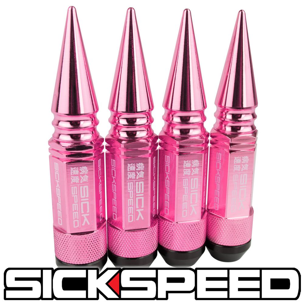 3PC SPIKED STEEL LUG NUTS 4PC 14X1.5