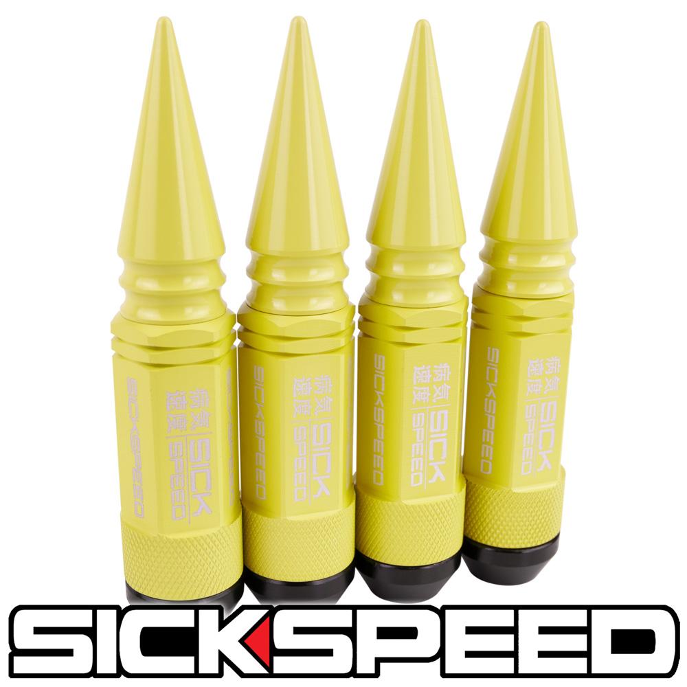 3PC SPIKED STEEL LUG NUTS 4PC 14X1.5