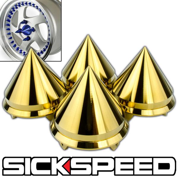 4PC CENTER SPIKED CAPS FOR WHEELS
